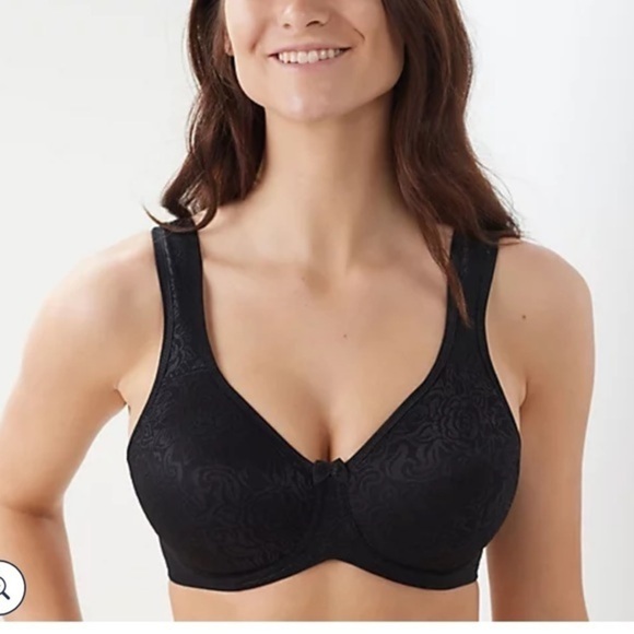 Set of 2 Breezies 36 C Underwire lace bra Black Like new - Picture 3 of 5